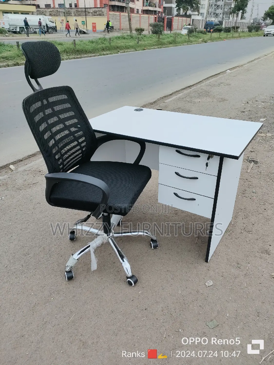 Study Desk and Chair With Headrest
