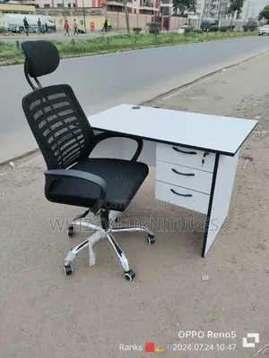 Study Desk and Chair With Headrest