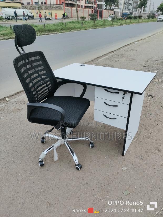Study Desk and Chair With Headrest