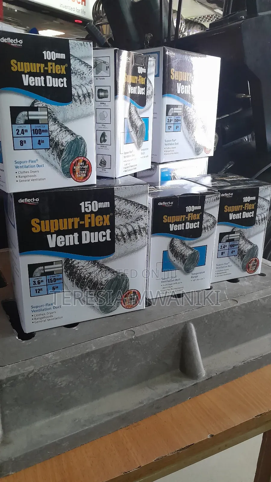 150mm 100mm Supurr- Flex Vent Duct