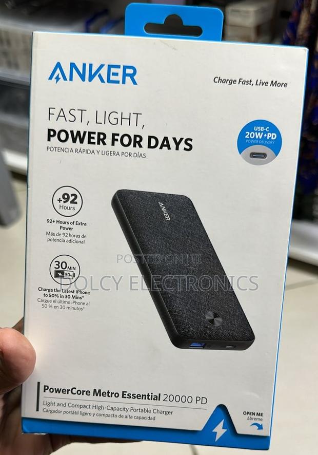 Anker Powercore Metro Essential 20000mah Portable Powerbank - thumbnail 2