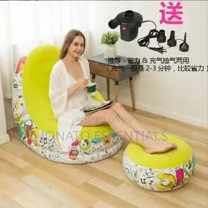 Inflatable Lazy Sofa With Foot Step