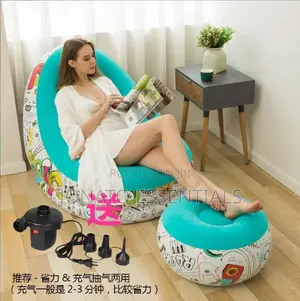 Inflatable Lazy Sofa With Foot Step