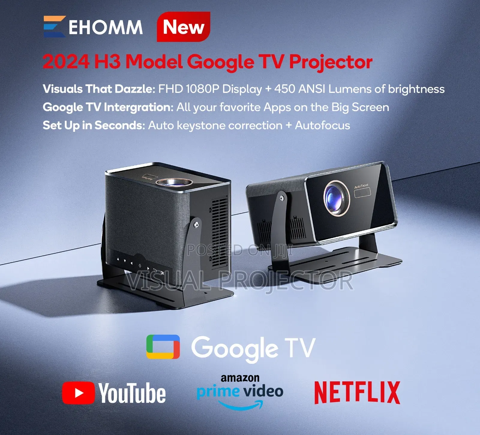 H3 Skyworth Certified Android Projector