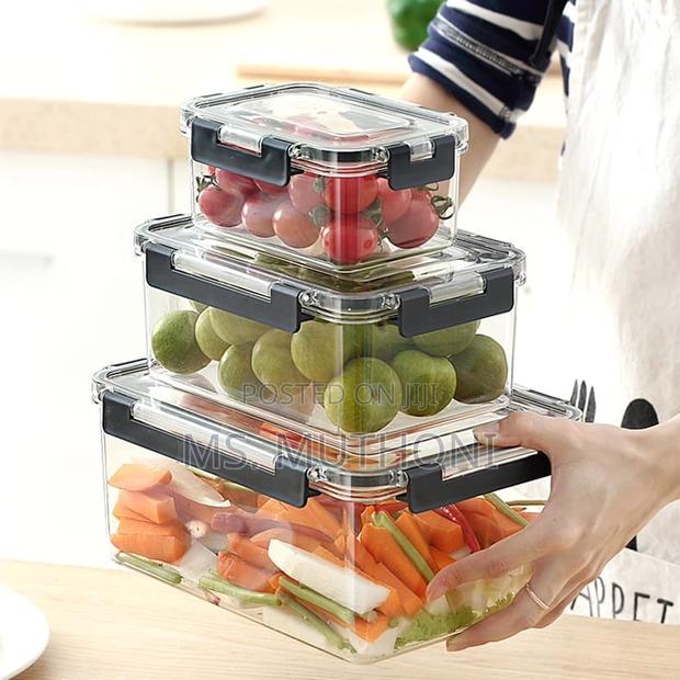 3pcs Acrylic Food Storage Containers - thumbnail 2