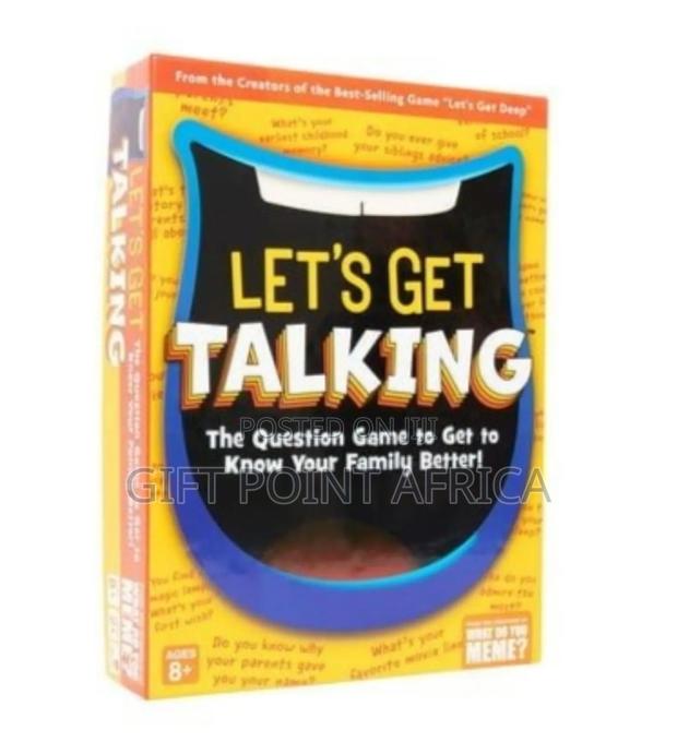 Let's Get Talking Family Card Game - main view