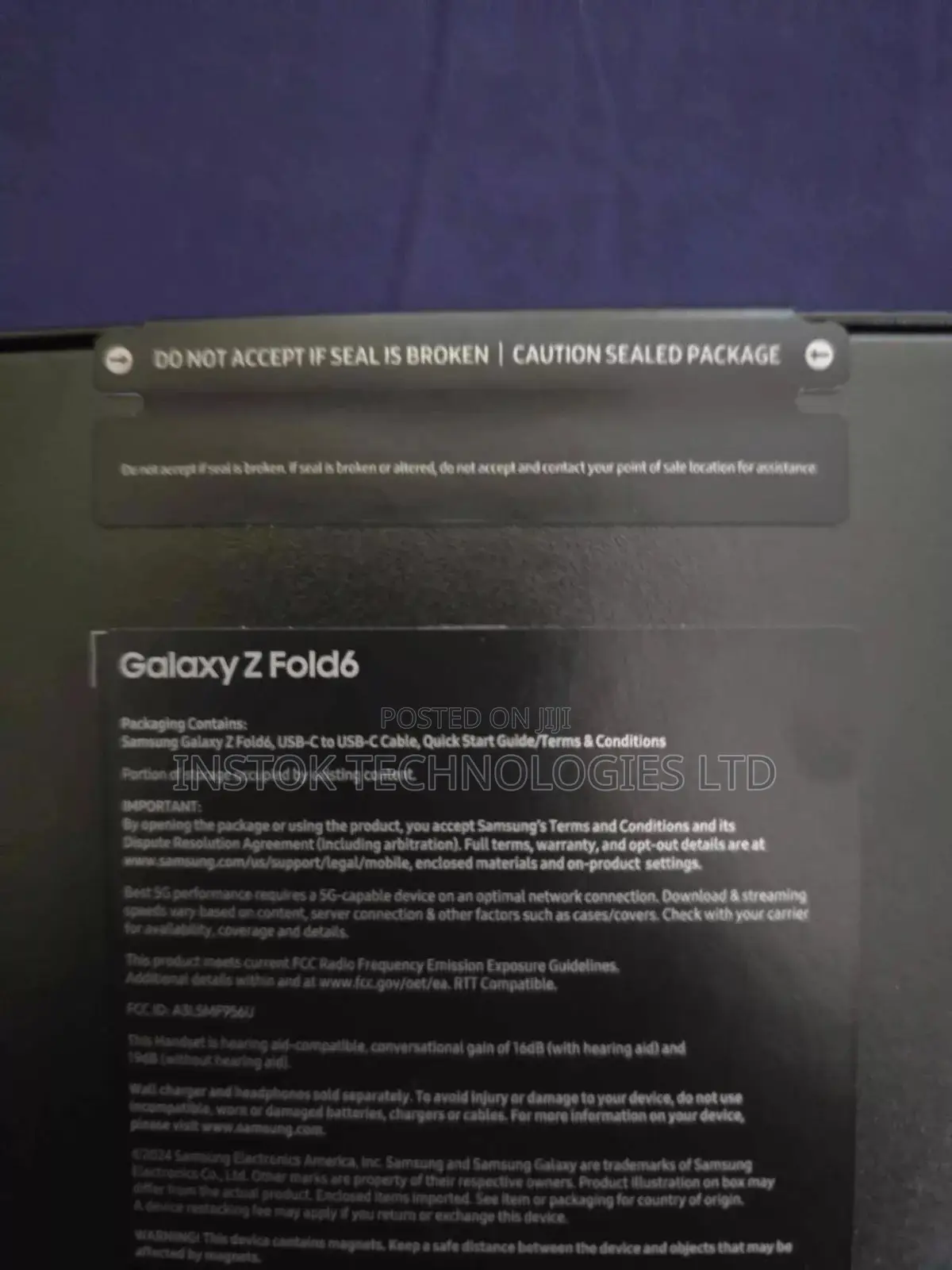 New Samsung Galaxy Z Fold6 256 GB Black