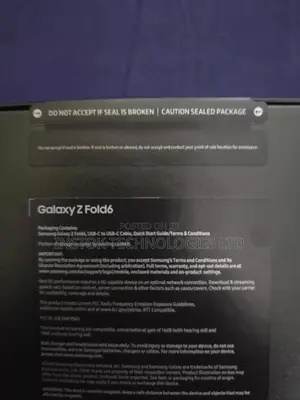 New Samsung Galaxy Z Fold6 256 GB Black