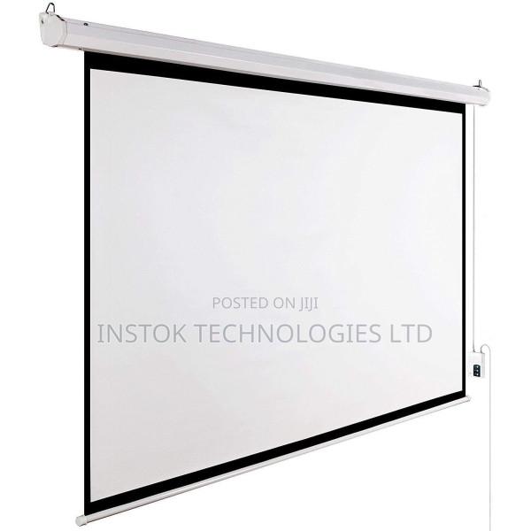 Lightwave EPS 180E Electric Projector Screen 180cm X 180cm - main view