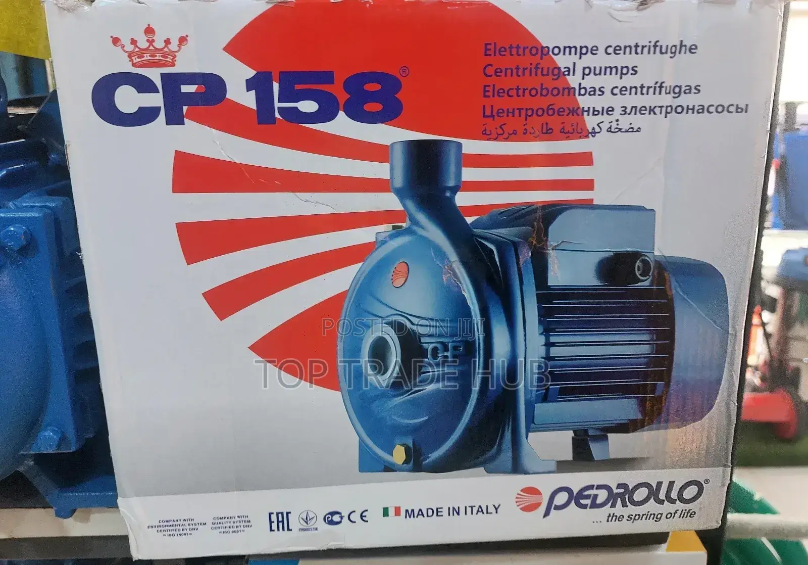 Pedrollo CP158 Electric Water Pump 35m H