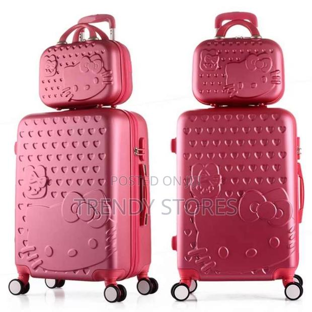 2 in 1 Red Travel Suitcase - main view