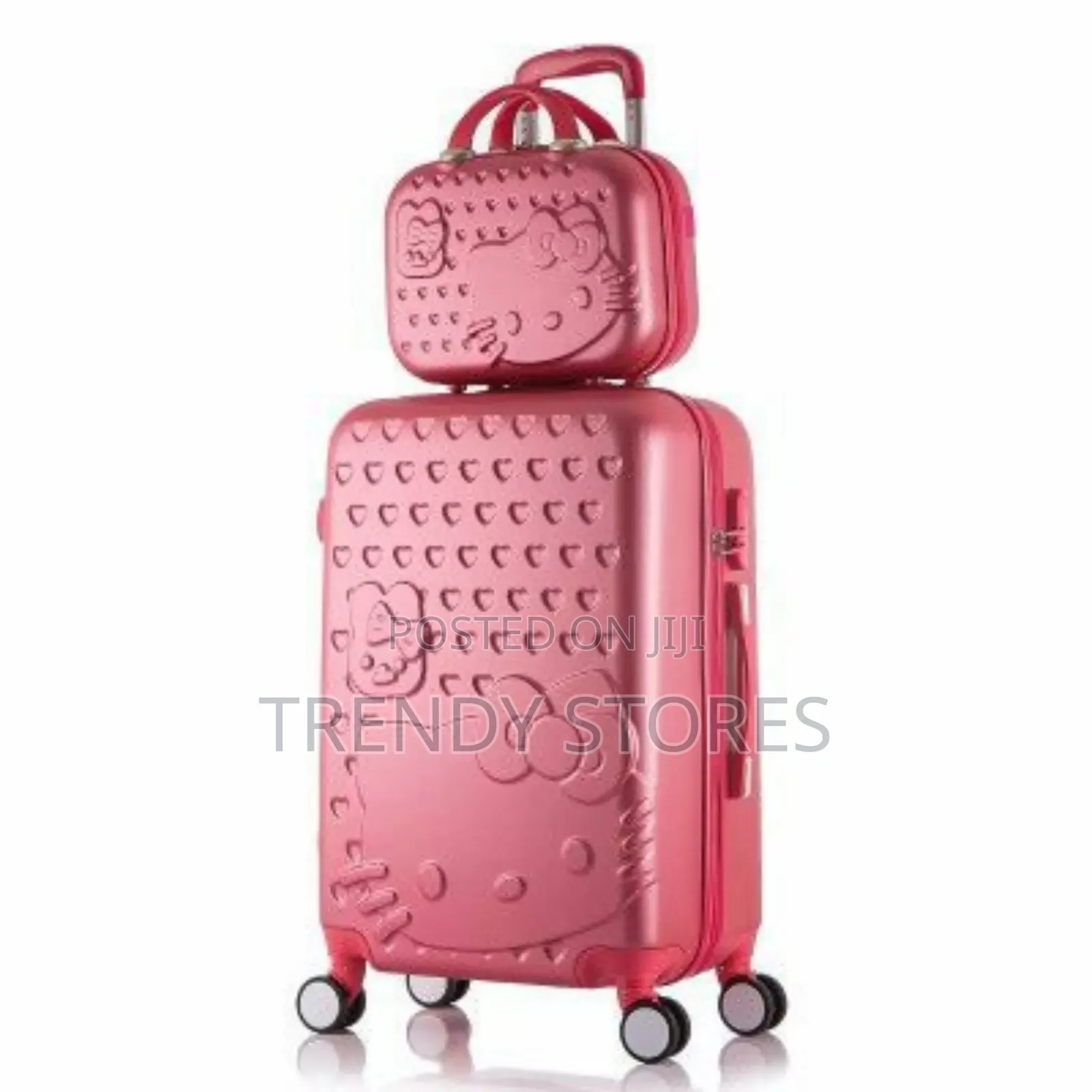 2 in 1 Red Travel Suitcase