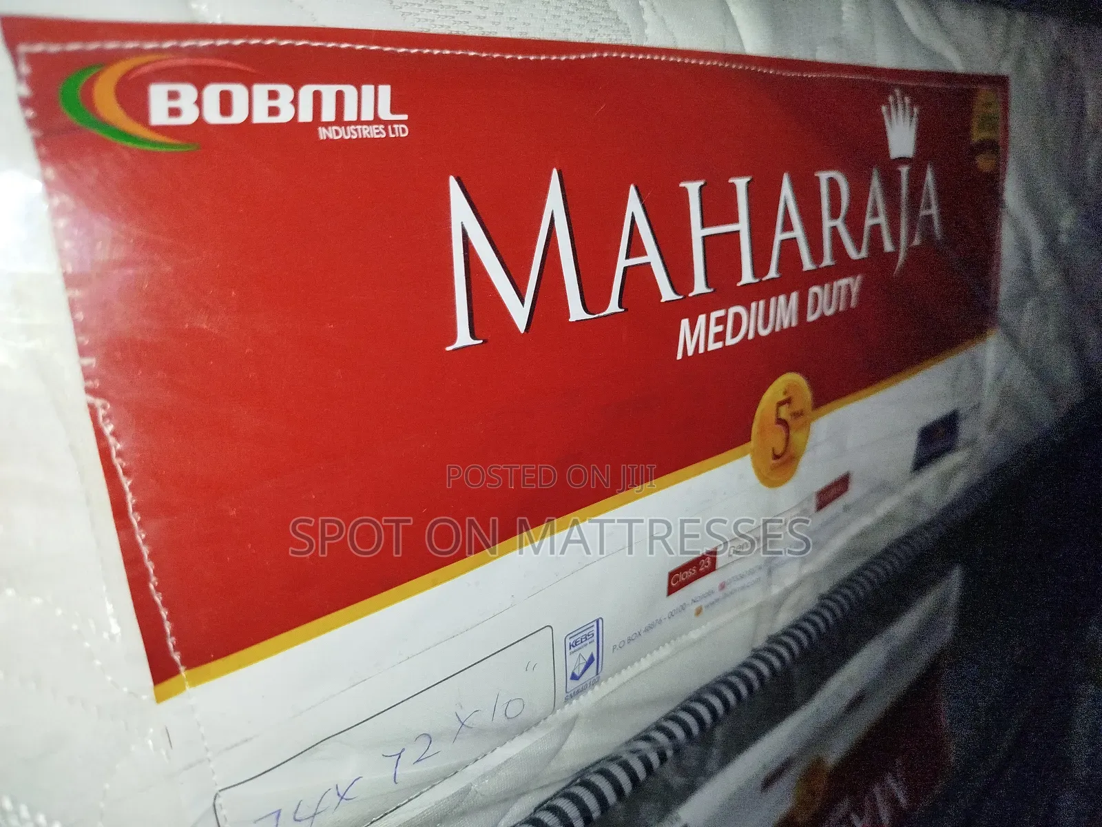 6by6 10inch Bobmil Maharaja Foam Mattresses