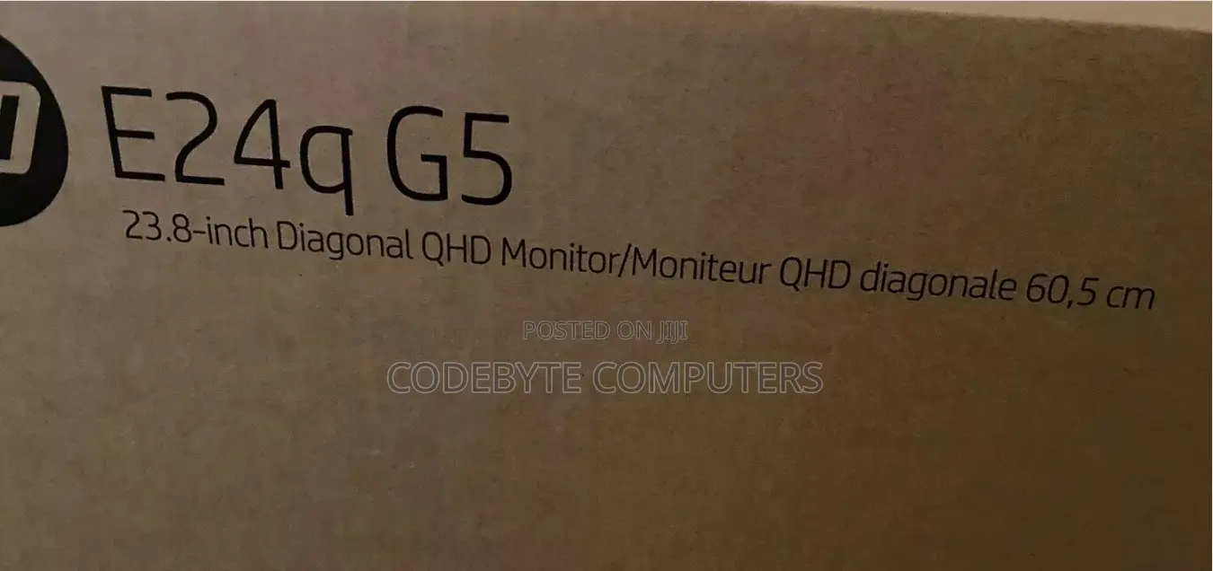 Hp E24q G5 24" Frameless QHD (2560*1440p) IPS Display