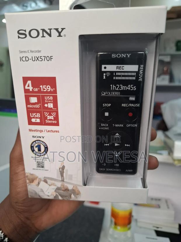 Sony Icd-Ux570f Digital Voice Recorder With Built-in Usb - main view