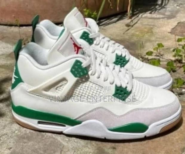 Pine Green Jordan 4 Sneakers - thumbnail 3