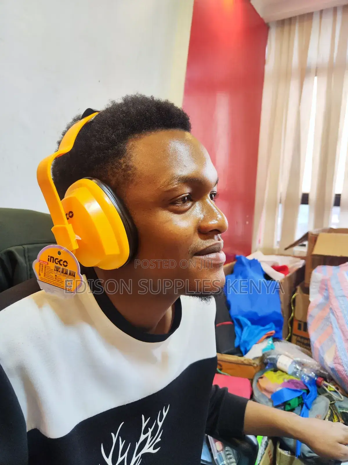 Ingco Ear Muffs 24db Noise Cancelling Industrial Earmuffs