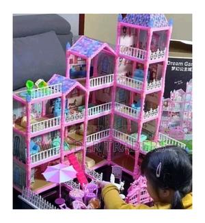 "374 Pieces Doll House Play Set for Kids" - thumbnail 2