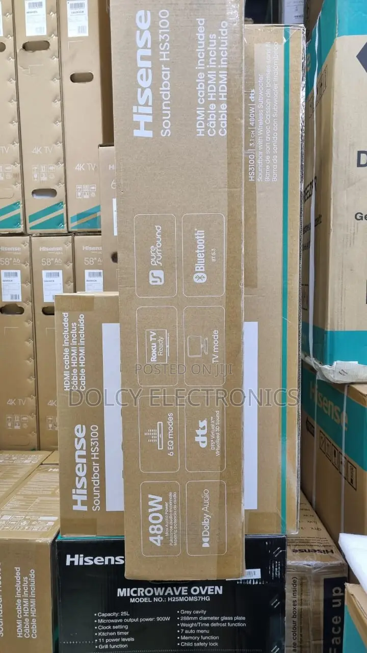 Hisense Hs3100 Soundbar | 3.1 Channel Soundbar