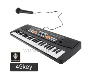 49keys Piano+ Microphone + USB Slot 16 Tones , 8 Rhythm