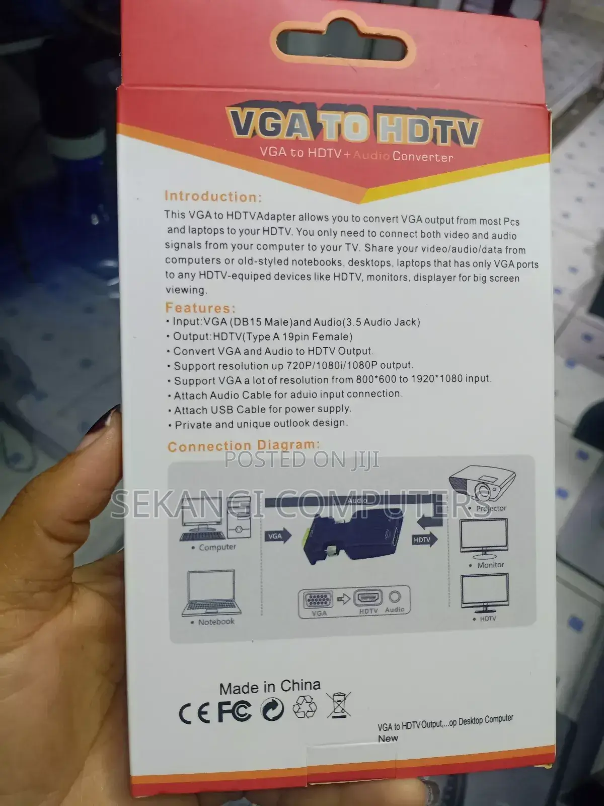 VGA to HDMI+Audio Port