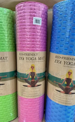 7 Mm Yoga Mat / Blue Red Green
