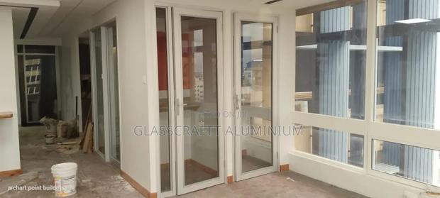 White Coated Aluminum Swing Doors - thumbnail 3