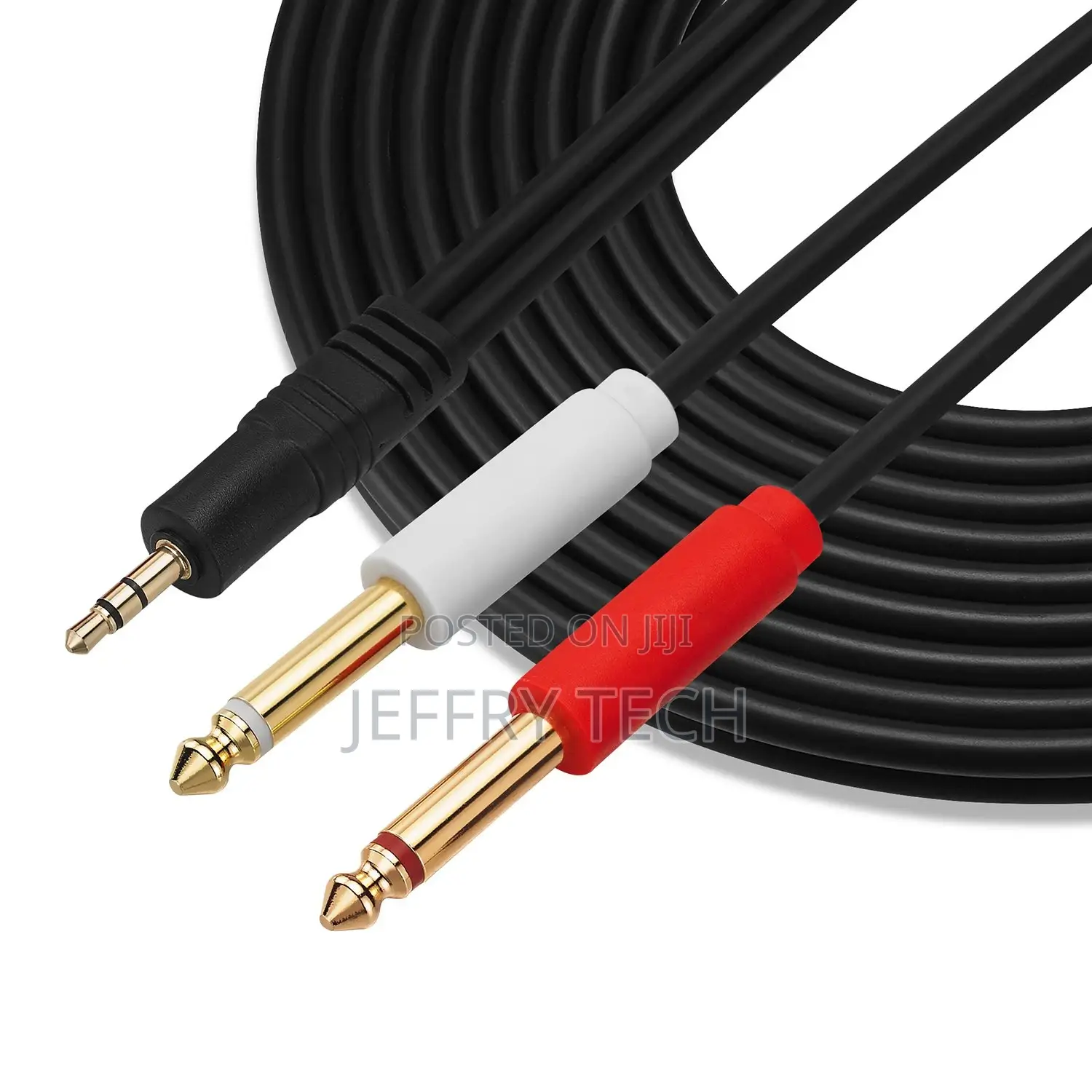 3.5mm 1/8 Inch TRS to Dual 6.35mm 1/4 Inch TS Mono Stereo Y-