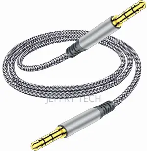 3.5mm Nylon Braided Aux Cable (3.3ft/1m) - Male to Male Audi