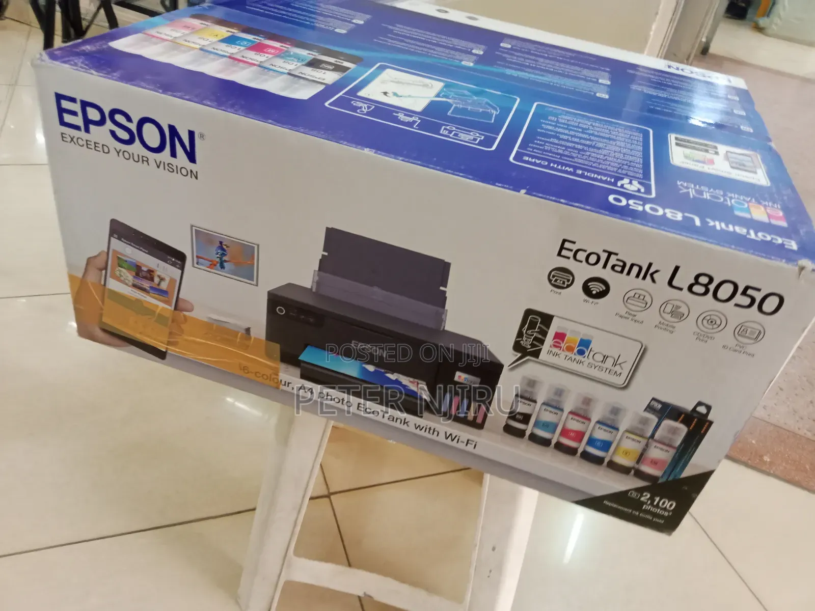 Epson Ecotank L8050 A4 All-in-One Ink Tank BRAND