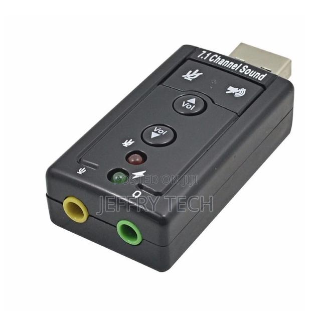 Mini External USB Sound Card 7.1 CH 3D Audio Adapter With 3.