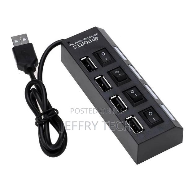 High Speed 4 Port USB 2.0 External Multi Expansion Hub With - main view