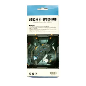 4 Ports USB 3.0 Hi-Speed Hub With Data Transmission Up to 5G