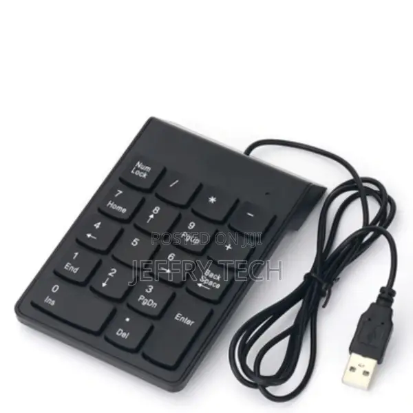 USB Number Portable Mini Keypad 18 Key for Laptop PC Noteboo