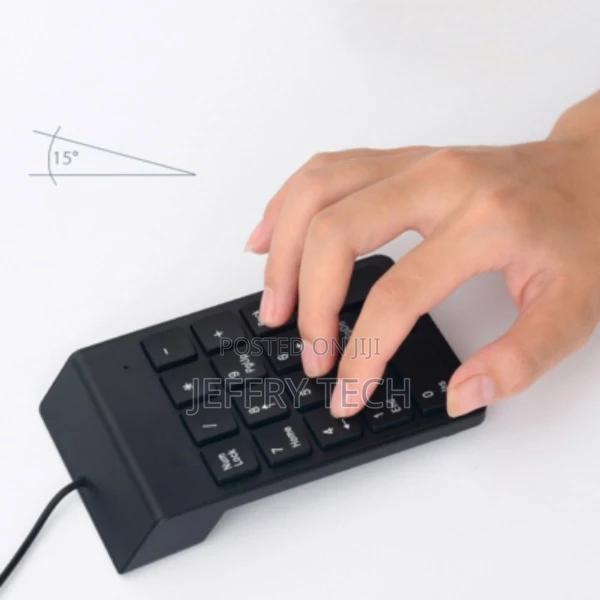 USB Number Portable Mini Keypad 18 Key for Laptop PC Noteboo - thumbnail 2