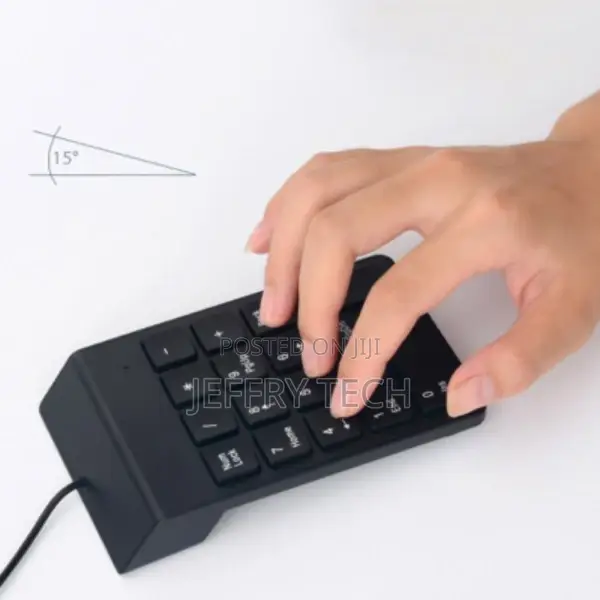 USB Number Portable Mini Keypad 18 Key for Laptop PC Noteboo