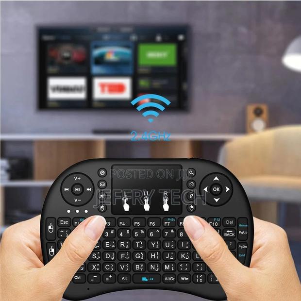 3 Colors Backlit Mini Wireless Keyboard 2.4ghz With Touchpad