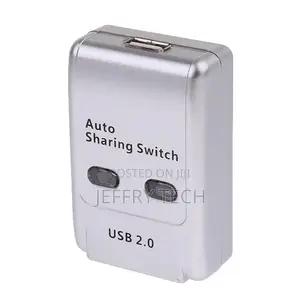 USB 2.0 Mini-Auto Sharing Hub With Two Ports for Computer PC
