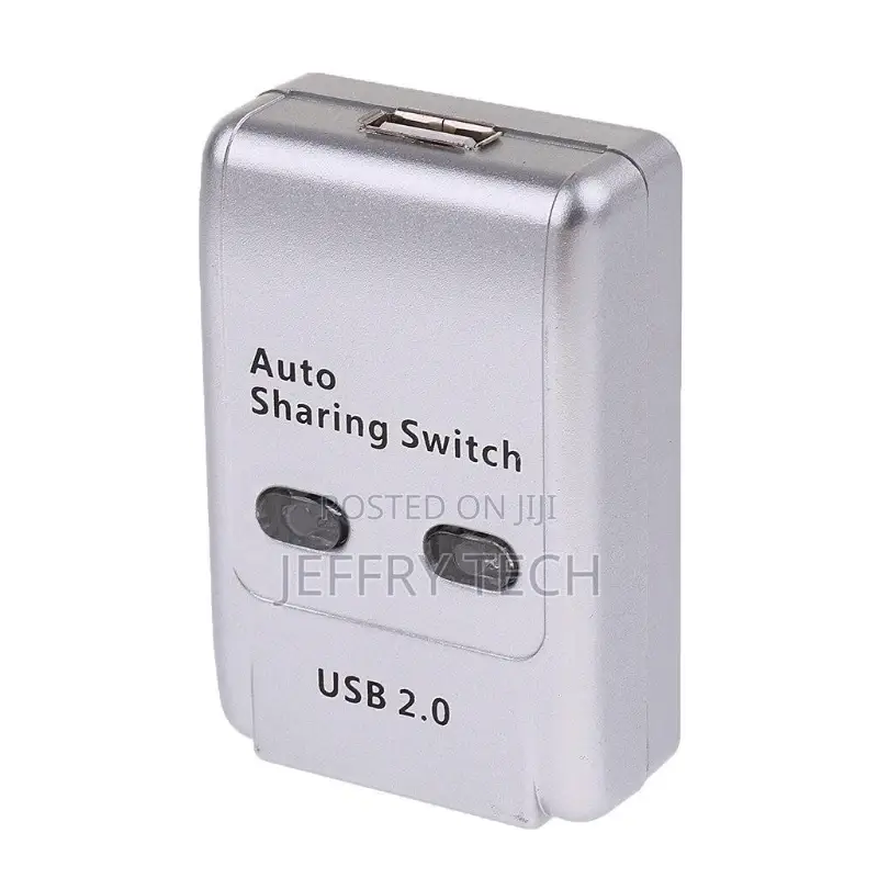 USB 2.0 Mini-Auto Sharing Hub With Two Ports for Computer PC