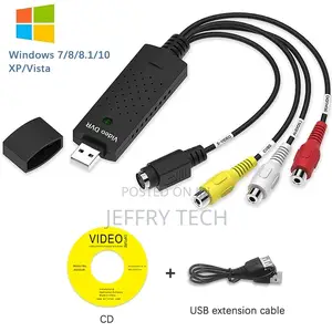 Portable USB 2.0 Video Audio TV Capture Card Adapter VHS To