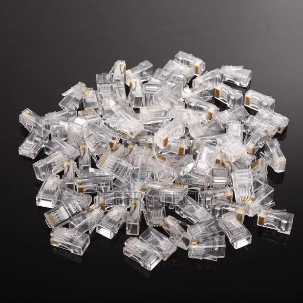 100pcs/Bag QS6016S Gold Plated Network Cat6 Modular Plug UTP