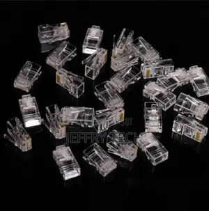 100pcs/Bag QS6016S Gold Plated Network Cat6 Modular Plug UTP