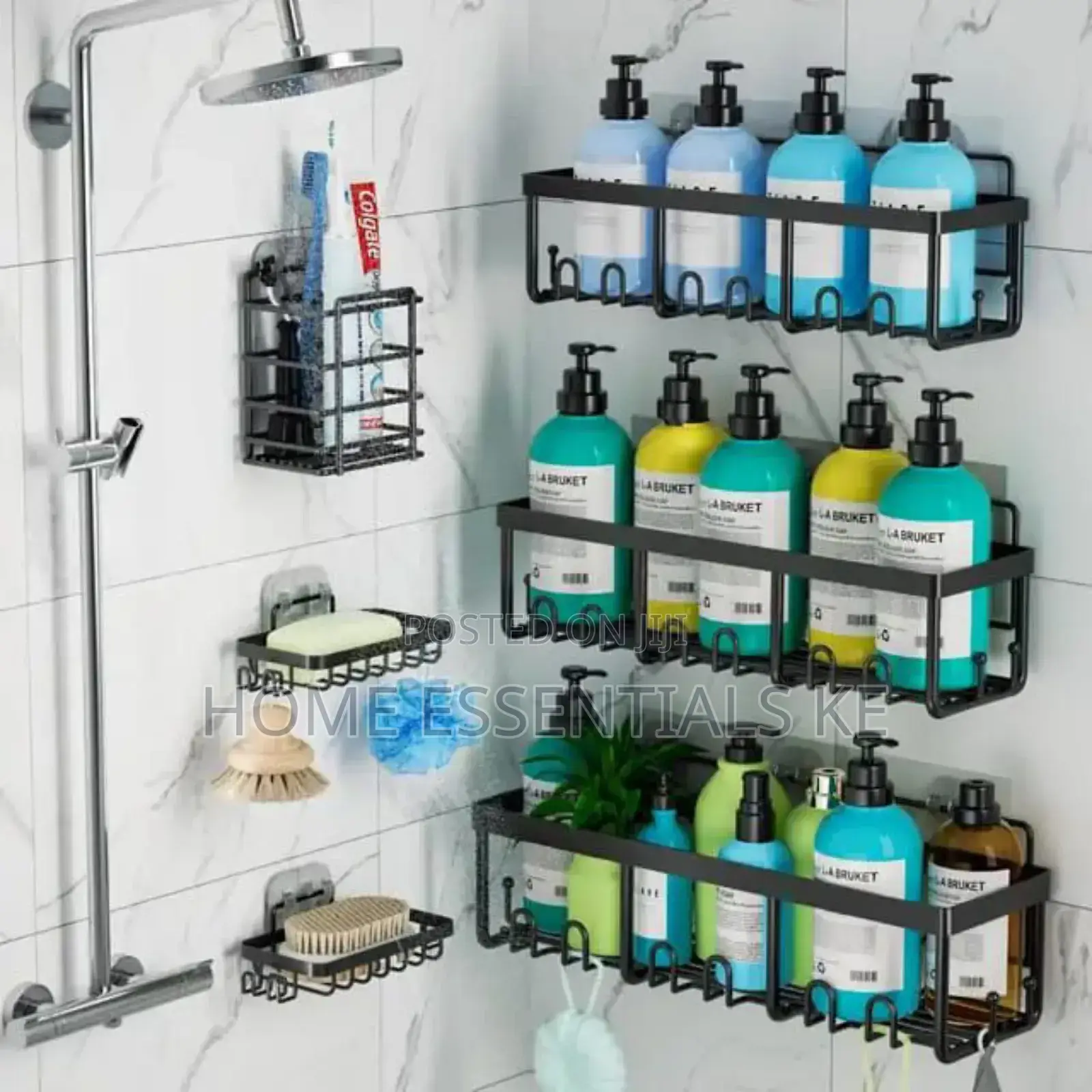 *6pcs Set Shower Caddy Shelf/Bathroom Organizer*