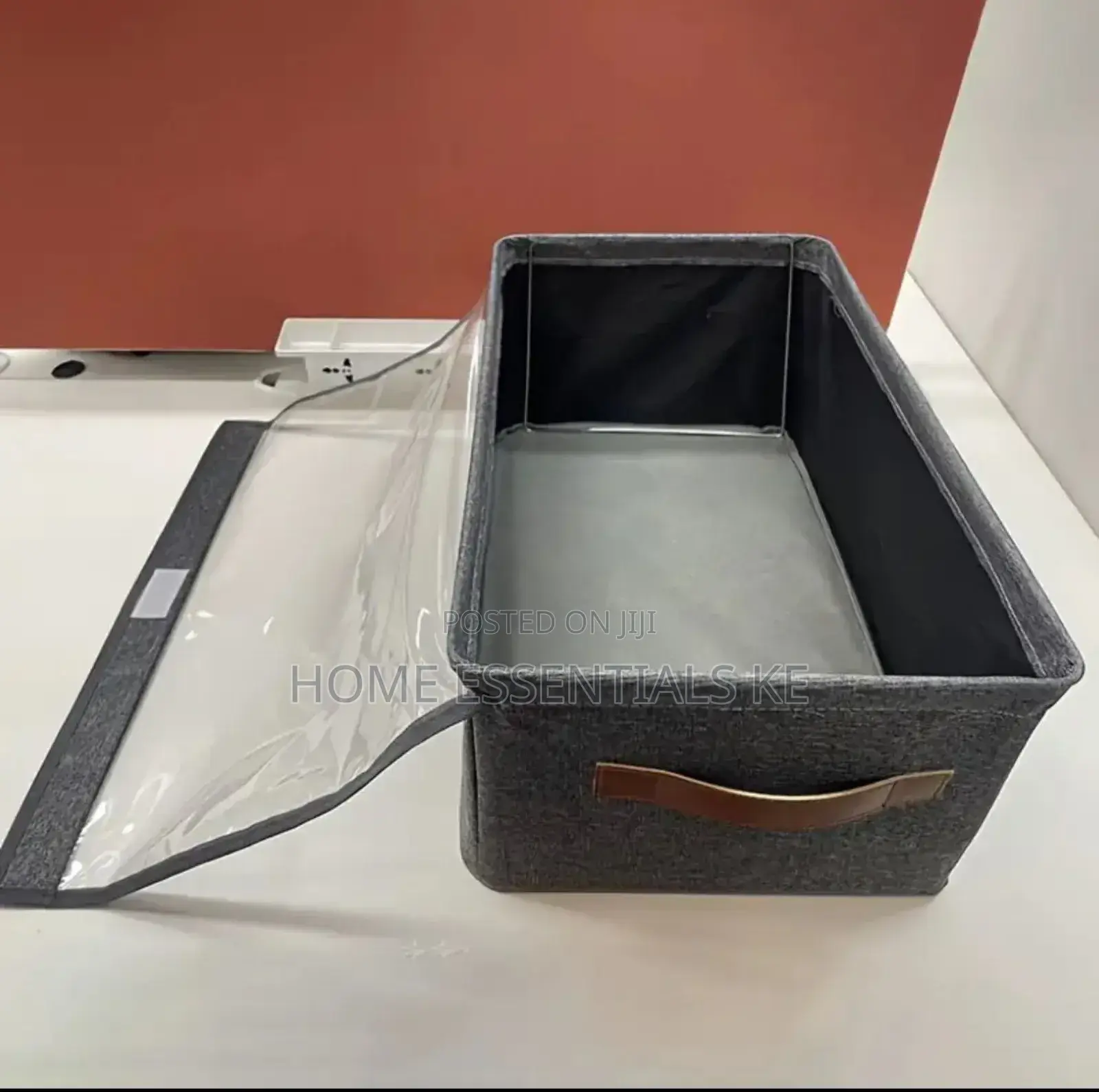 *Hard Fabric Collapsible Closet Organizer With a Cover