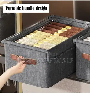*Hard Fabric Collapsible Closet Organizer With a Cover