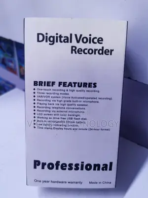 Stereo Digital Audio Voice Recorder