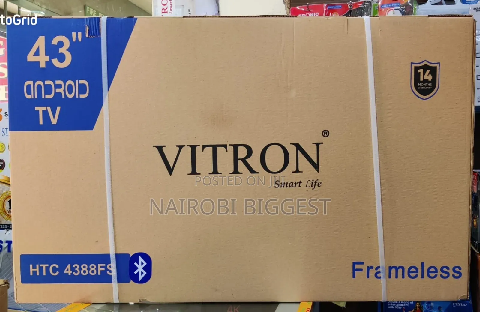 Vitron 43" Television Smart With Bluetooth Enabled