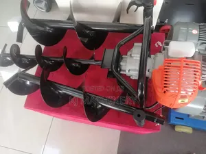 Petrol Powered Earth Auger Three Bits .