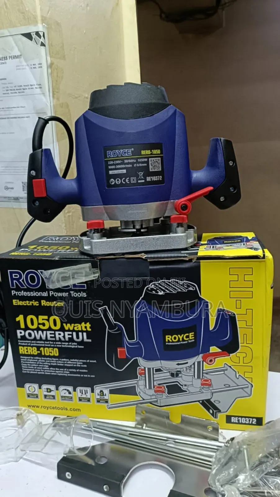 Electric Router, Royce Wood Router