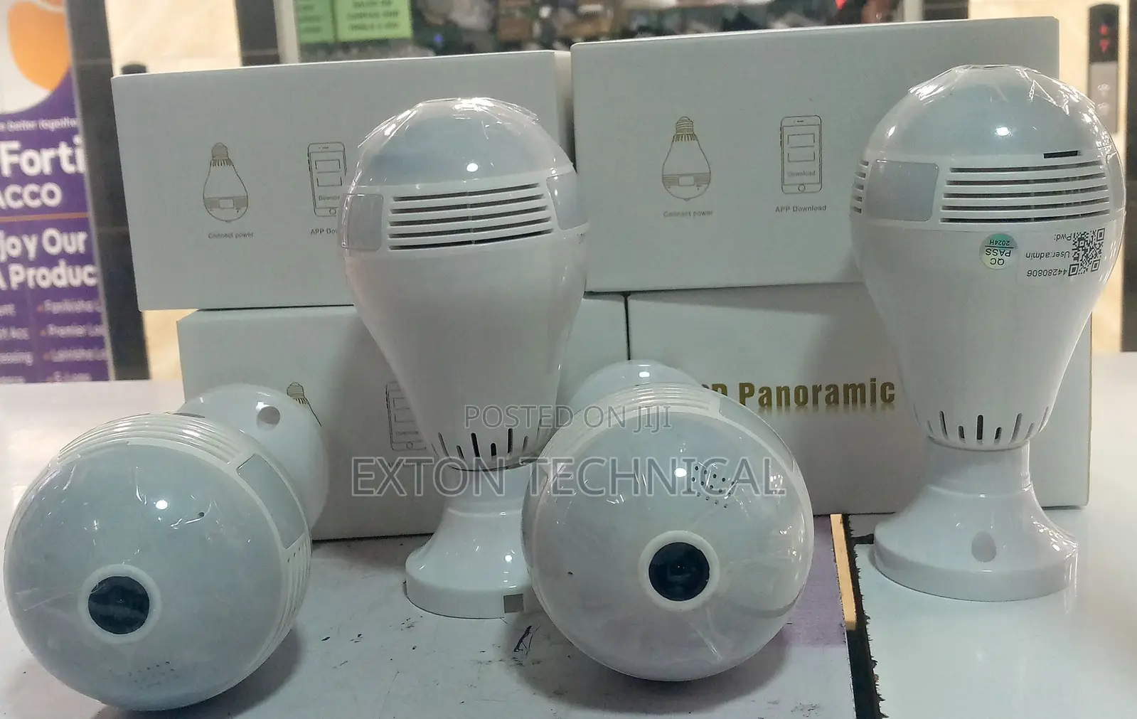 Panoramic Camera V380 Pro Surveillance Smart Nanny Bulb